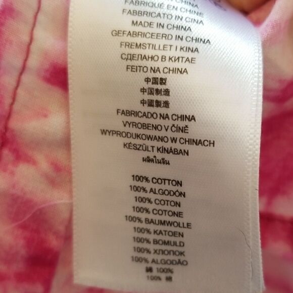 Michael Kors Pink Tiedye Button Down Top - Picture 6 of 6